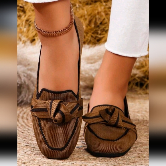 Square-Toe Flat Loafers, Casual Shoes For All Seasons - Picture 3 of 5